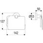 Kronenbach RADIA NEU Papierhalter mit Deckel