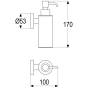 Kronenbach RADIA NEU Seifenspender (Messing)