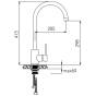 Kronenbach Styla-X 2.0 Spültischarmatur schwenkbar WATER SAVE