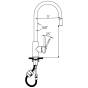 Kronenbach Styla-X  2.0 Spültischarmatur schwenk- und ausziehbar WATER SAVE