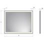 Kronenbach Day Lichtspiegel 60 x 70 cm mit LED Beleuchtung