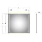 Kronenbach Sun Lichtspiegel 100 x 80 cm mit LED Seiten- und Hintergrundbeleuchtung