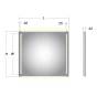 Kronenbach Sun Lichtspiegel 140 x 60 cm mit LED Seiten- und Hintergrundbeleuchtung