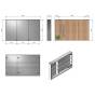 Kronenbach Cube Spiegelschrank 130 x 80 cm mit umlaufender LED-Beleuchtung