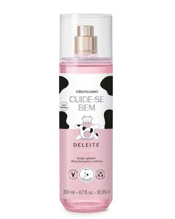 Body splash cuide-se bem deleite oBoticario 200ml