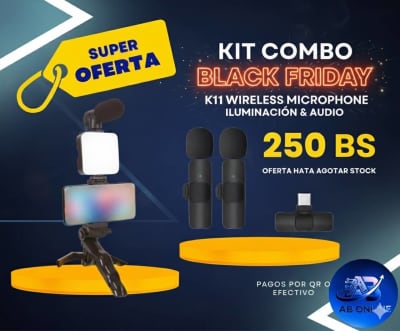 Mic corbatero + Kit de iluminación