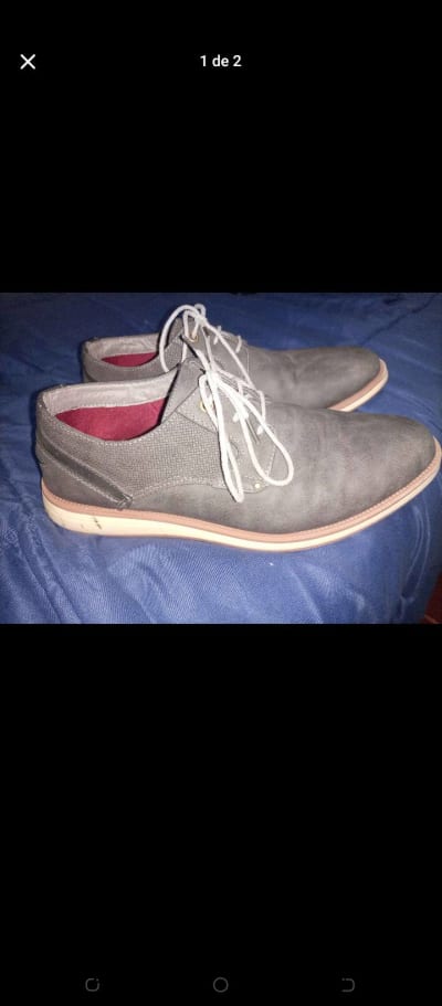 Zapatos casuales de hombre color gris
