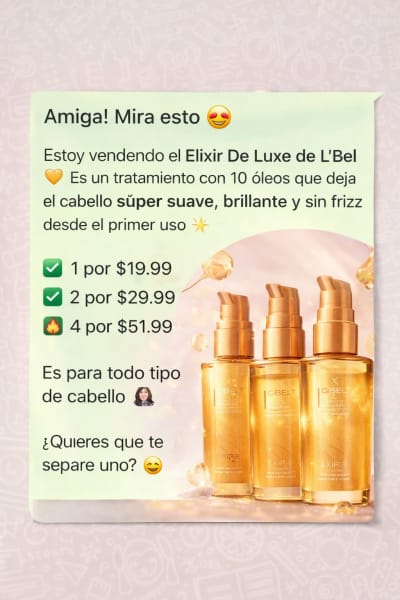 Elixir De Luxe L'Bel Óleo Capilar