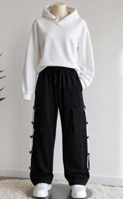 Conjunto Casual Polera y Pantalón Cargo