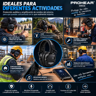 OREJERAS DE PROTECCIÓN AUDITIVA