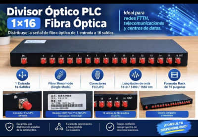 Divisor Óptico PLC 1×16 Fibra Óptica