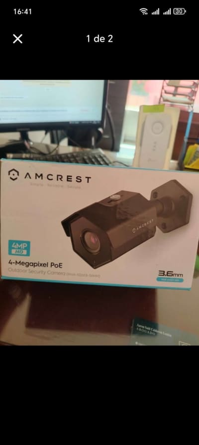 Cámara Seguridad Amcrest 4MP PoE