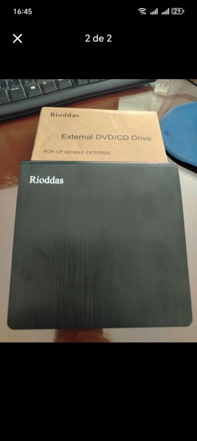 Lector DVD/CD Externo Rioddas USB