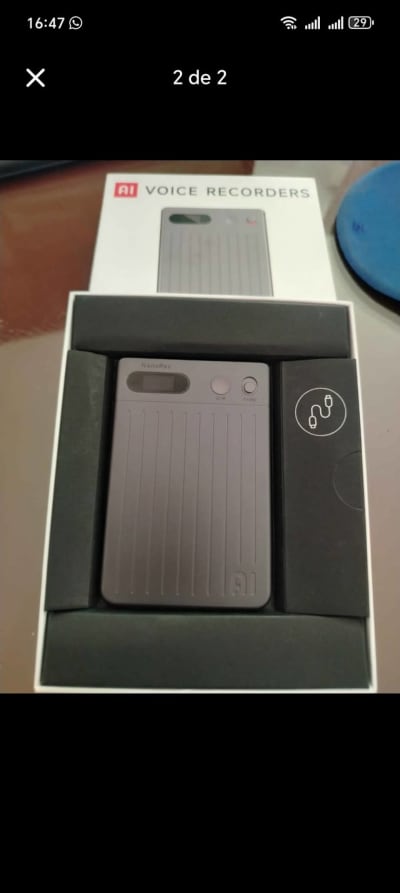 Grabadora de Voz NanoRec AI Portátil