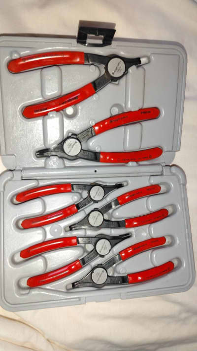 juego de pinzas para anillos de retenció
