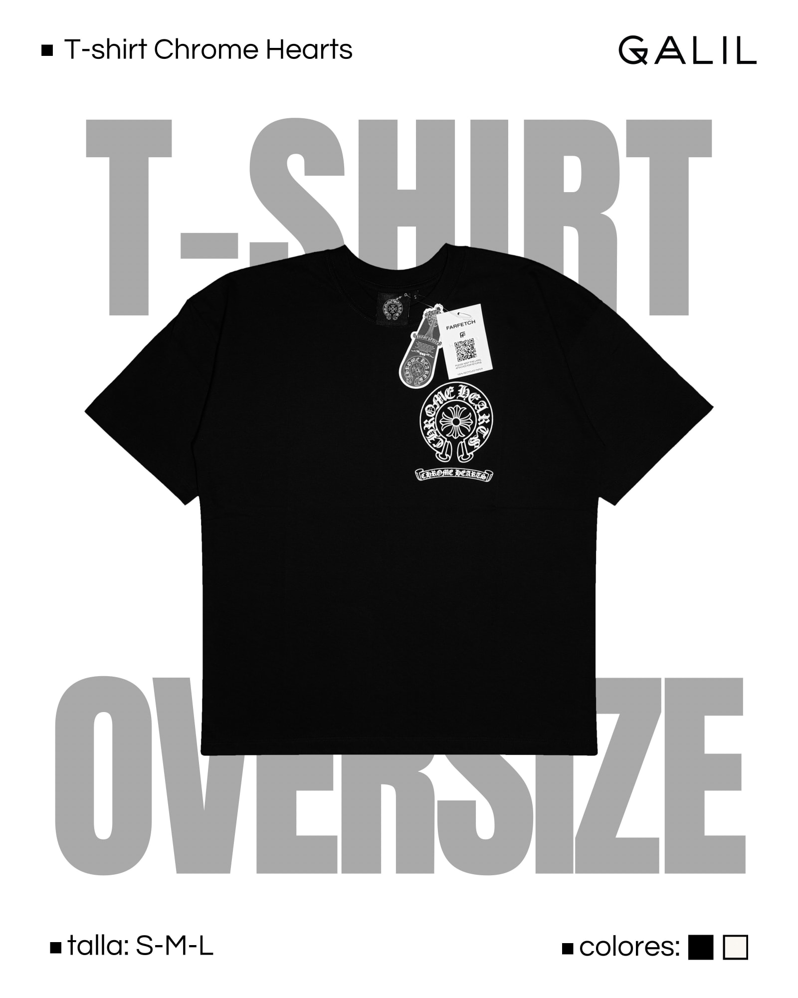 Polera Chrome Hearts oversize — imagen 2