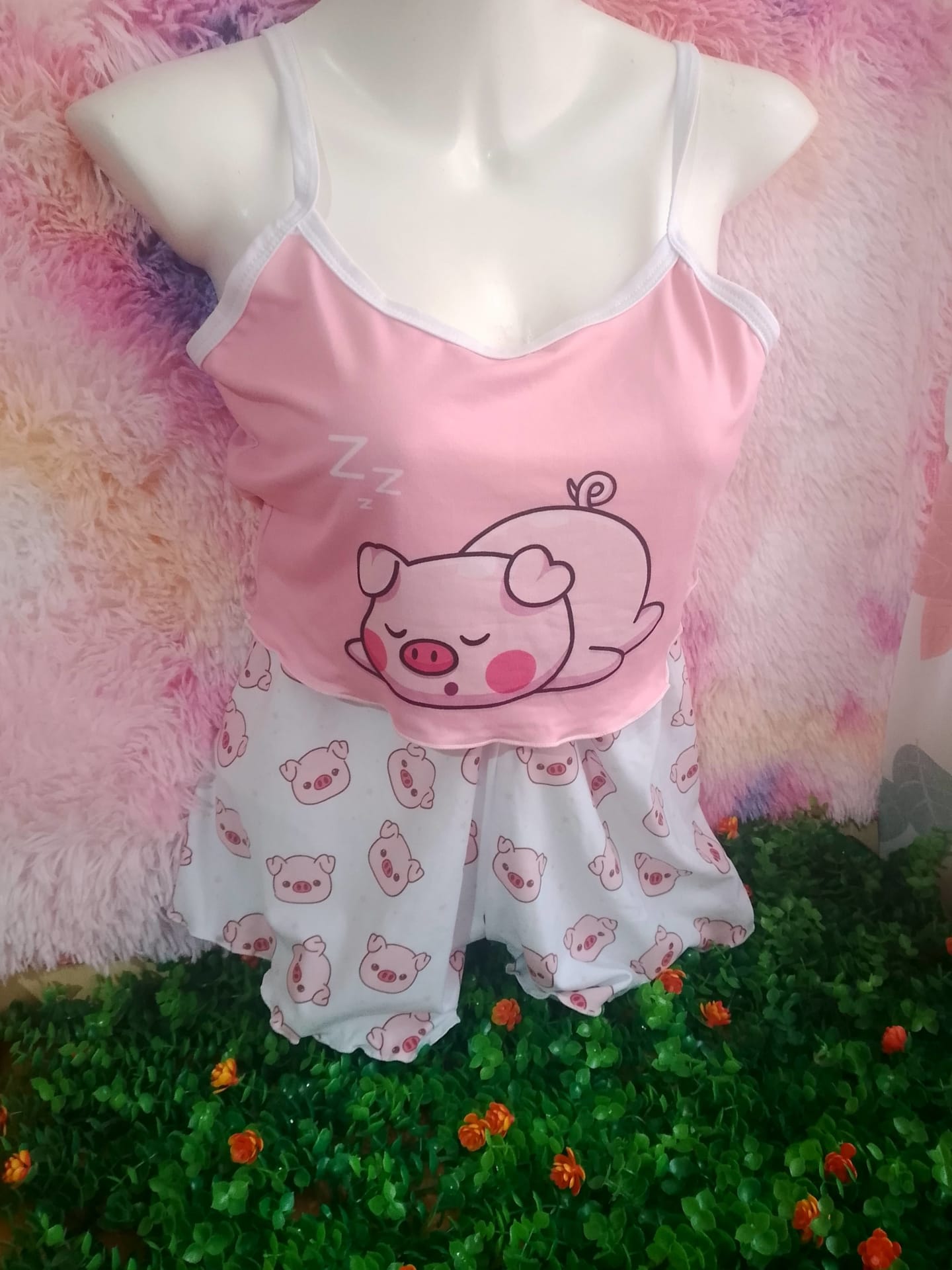 Pijama de dama de 2 piezas