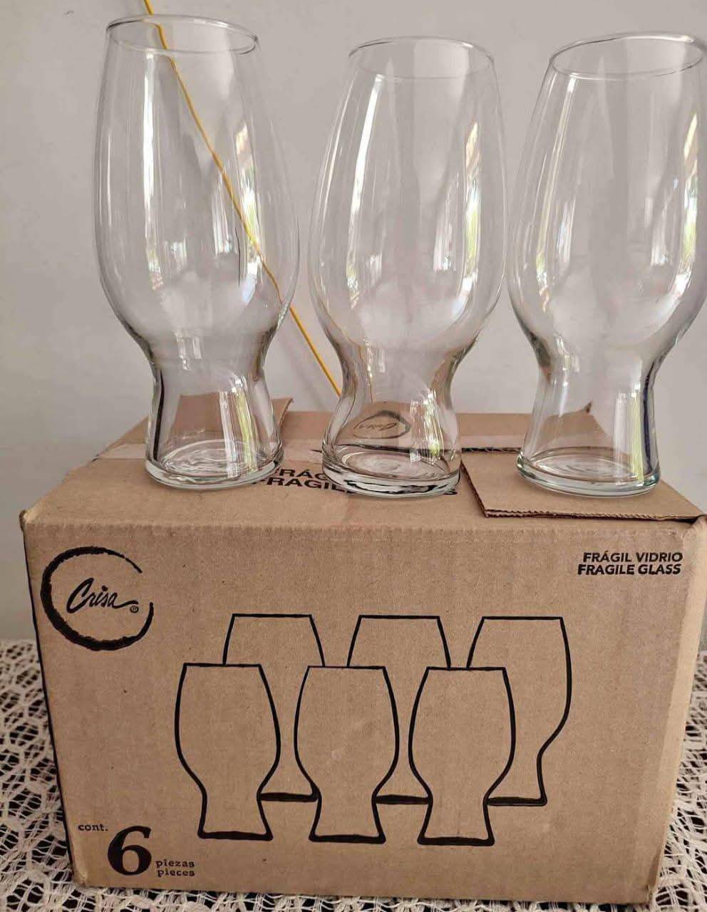 Set de 6 vasos cerveceros