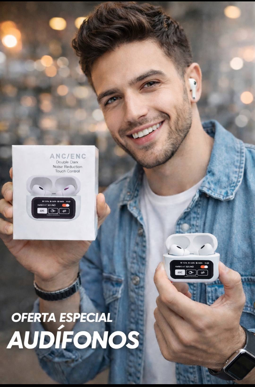 Audífonos con pantalla digital A9pro