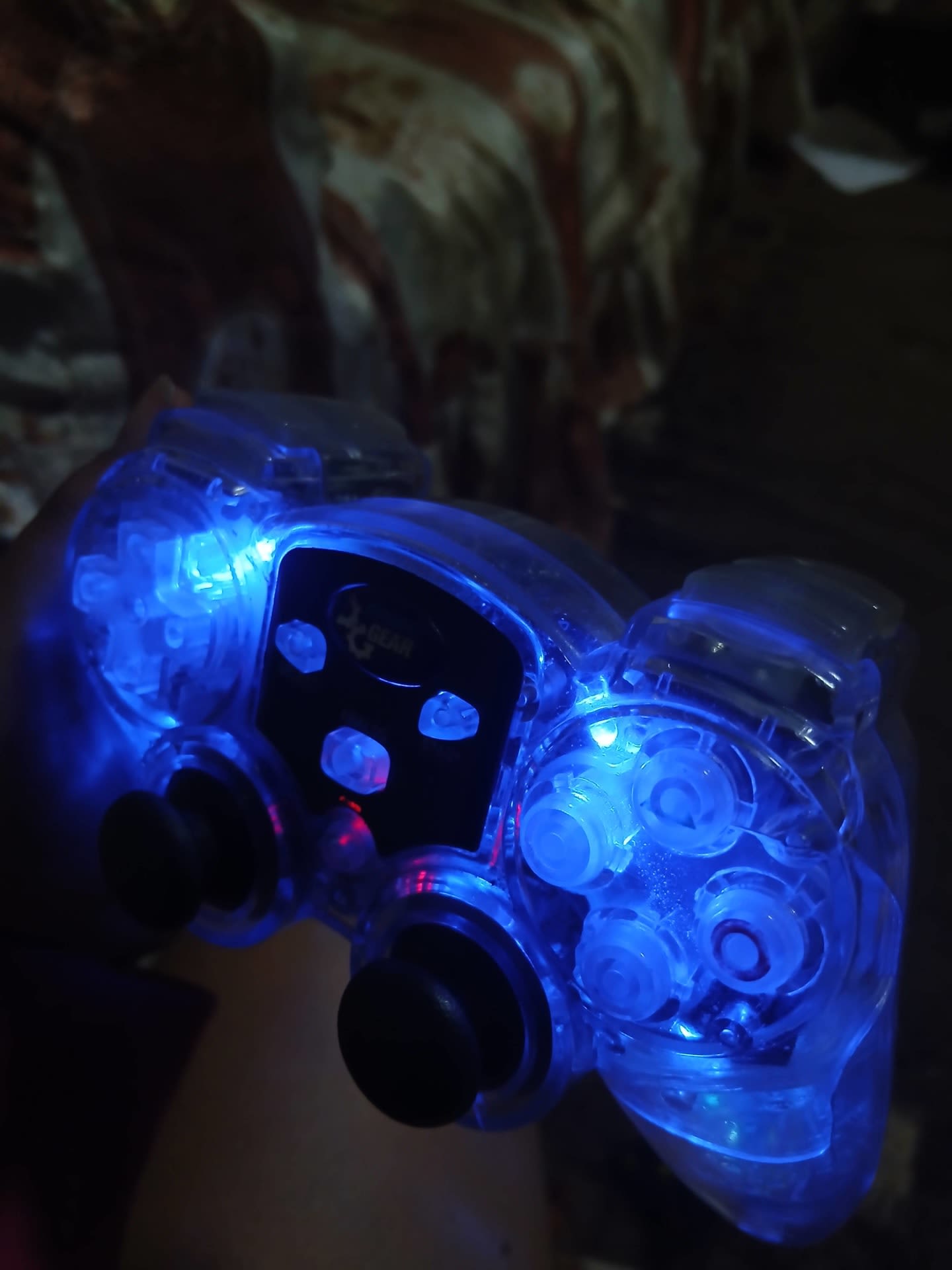 Mando dreamGEAR Transparente LED Azul — imagen 4
