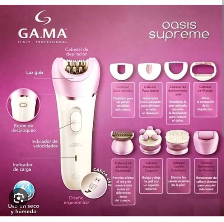 Depiladora GA.MA Oasis Supreme +8 Acc — imagen 2