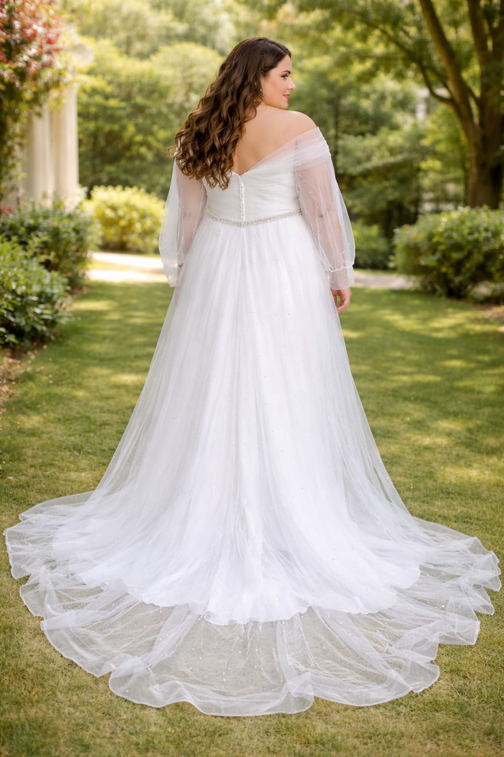 Vestido de Novia Elegante Talla Grande — imagen 2