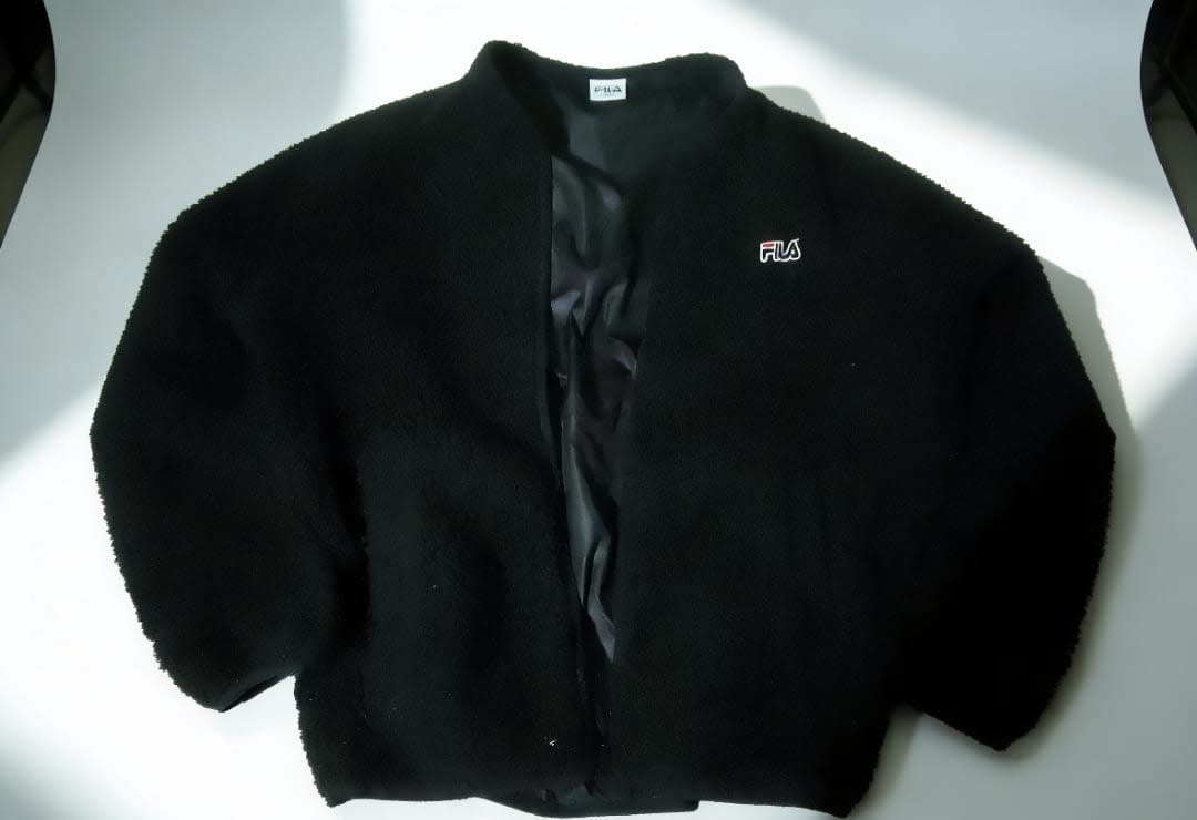 Chaqueta FILA Teddy Negra Abrigada — imagen 2