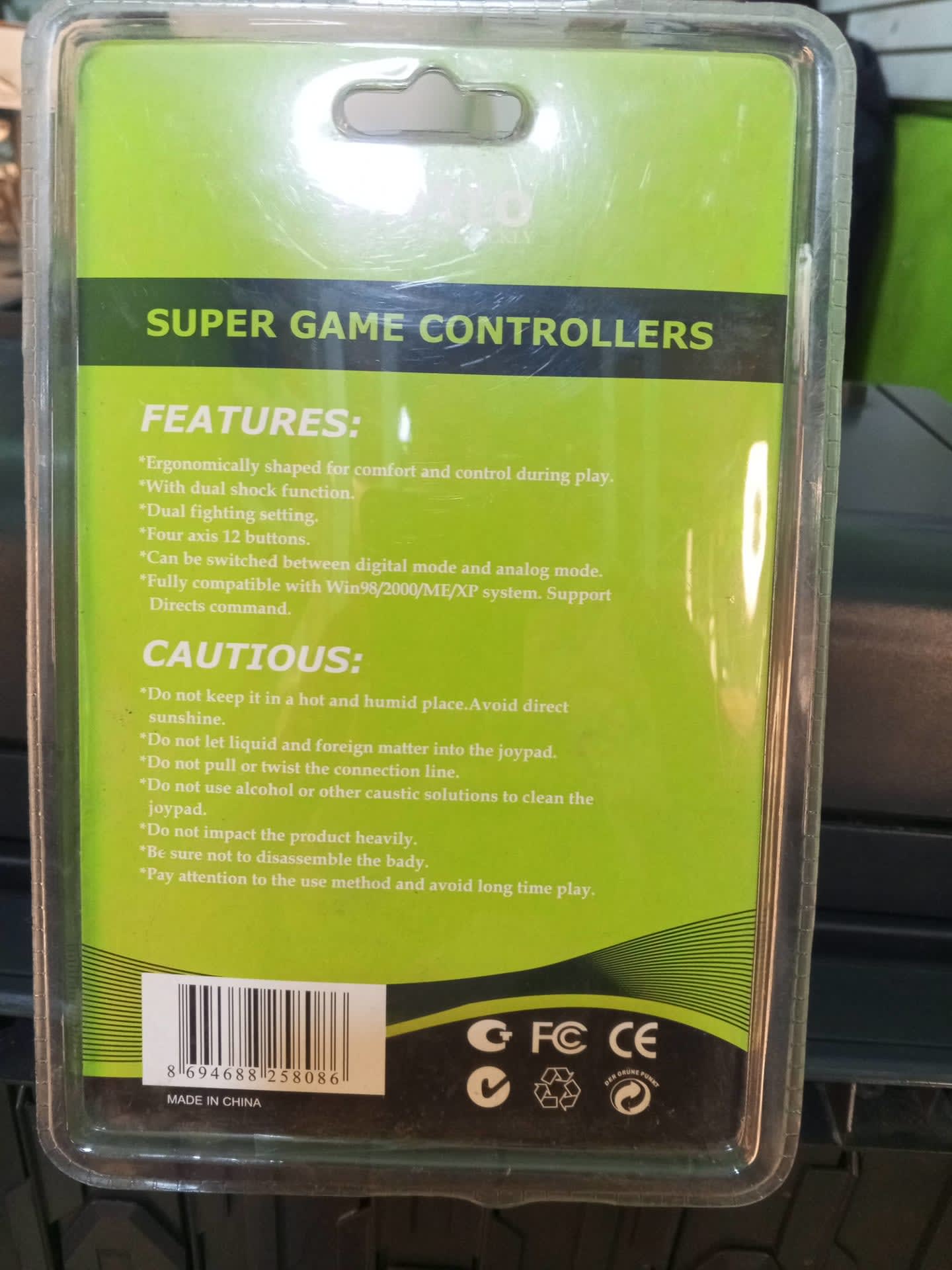 Control Gamer USB Ewtto Verde - Nuevo — imagen 2