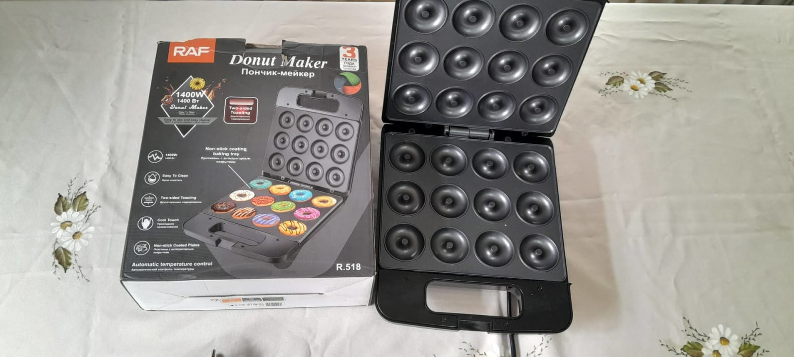 Máquina de Donas RAF 1400W - 12 Donas