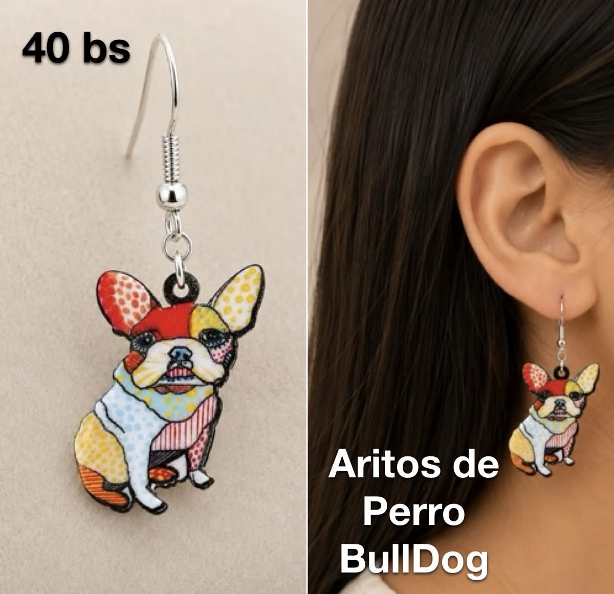 Aritos de perrito y calavera — imagen 2