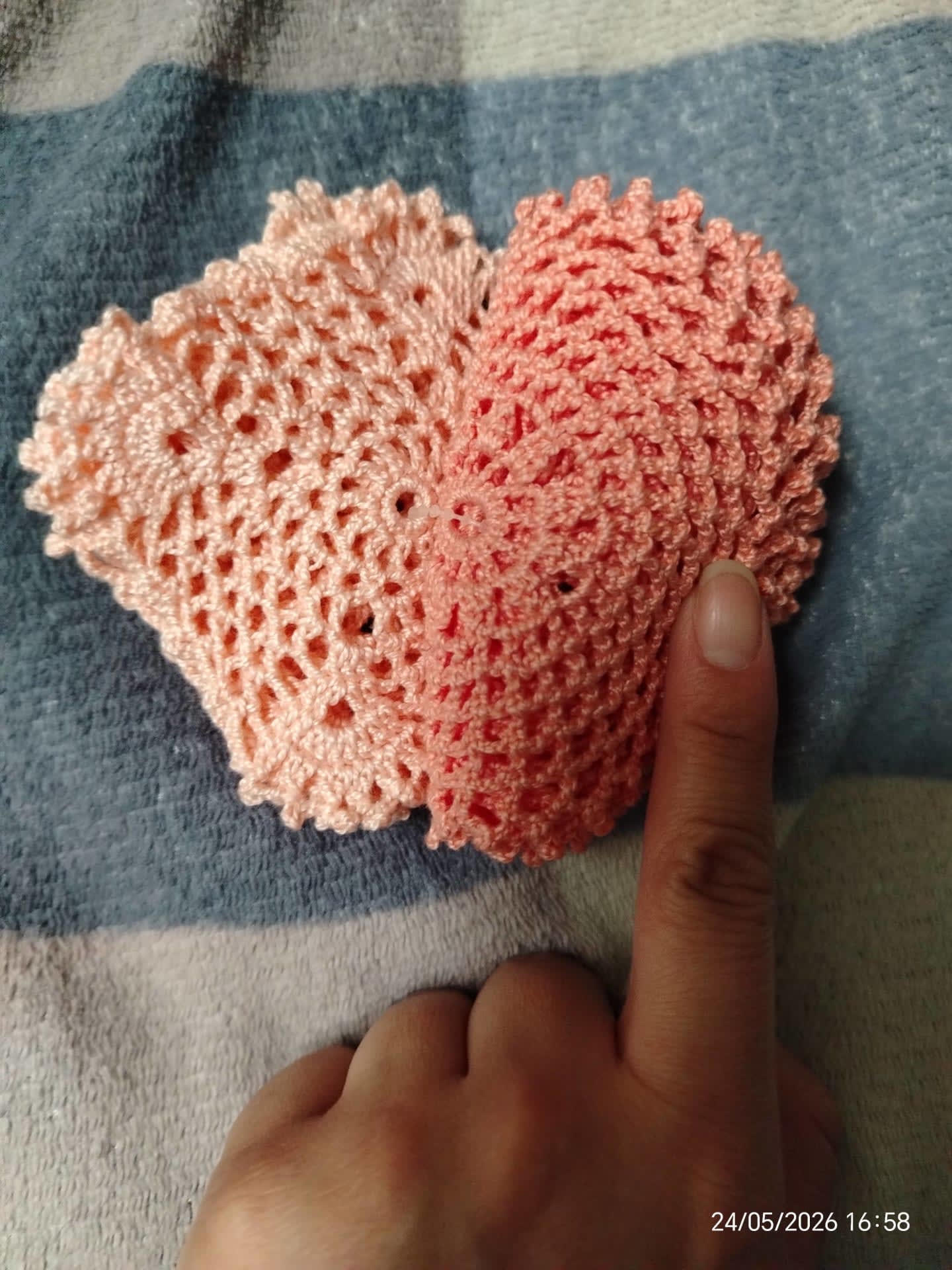 Posavasos tejido a crochet artesanal