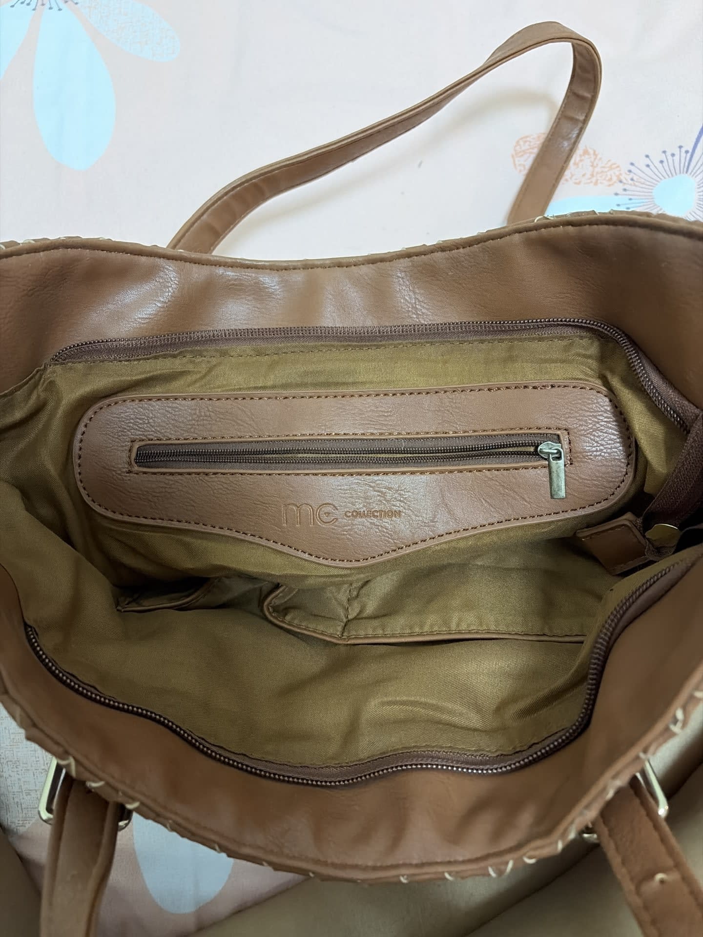 Cartera Café Tejida de Hombro — imagen 3