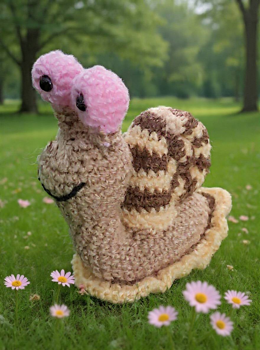 Tierno Caracol Amigurumi Tejido