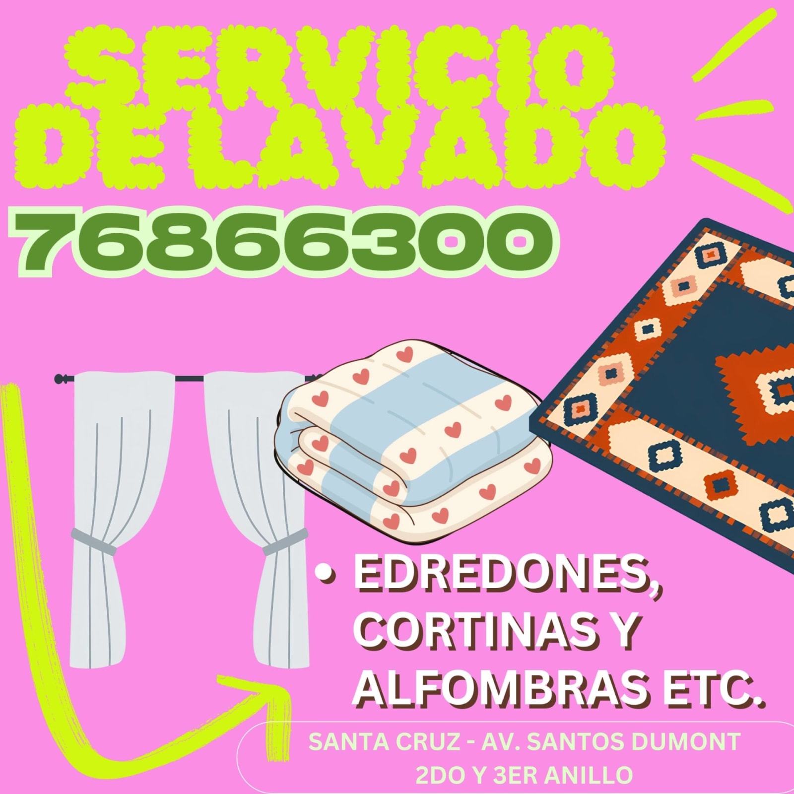 SERVICIO de LAVADO, Edredón,Alfombra,etc