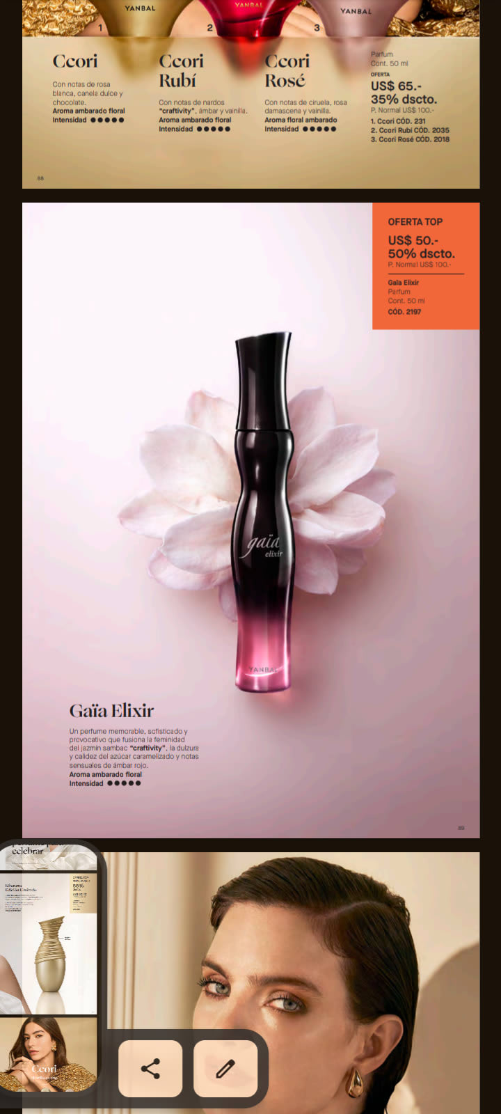 Perfume gaia de yanbal