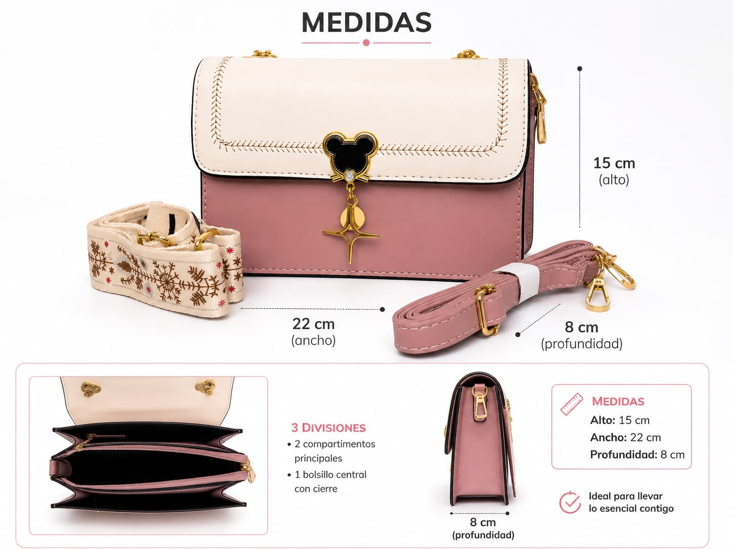 Elegante Bolso Bandolera