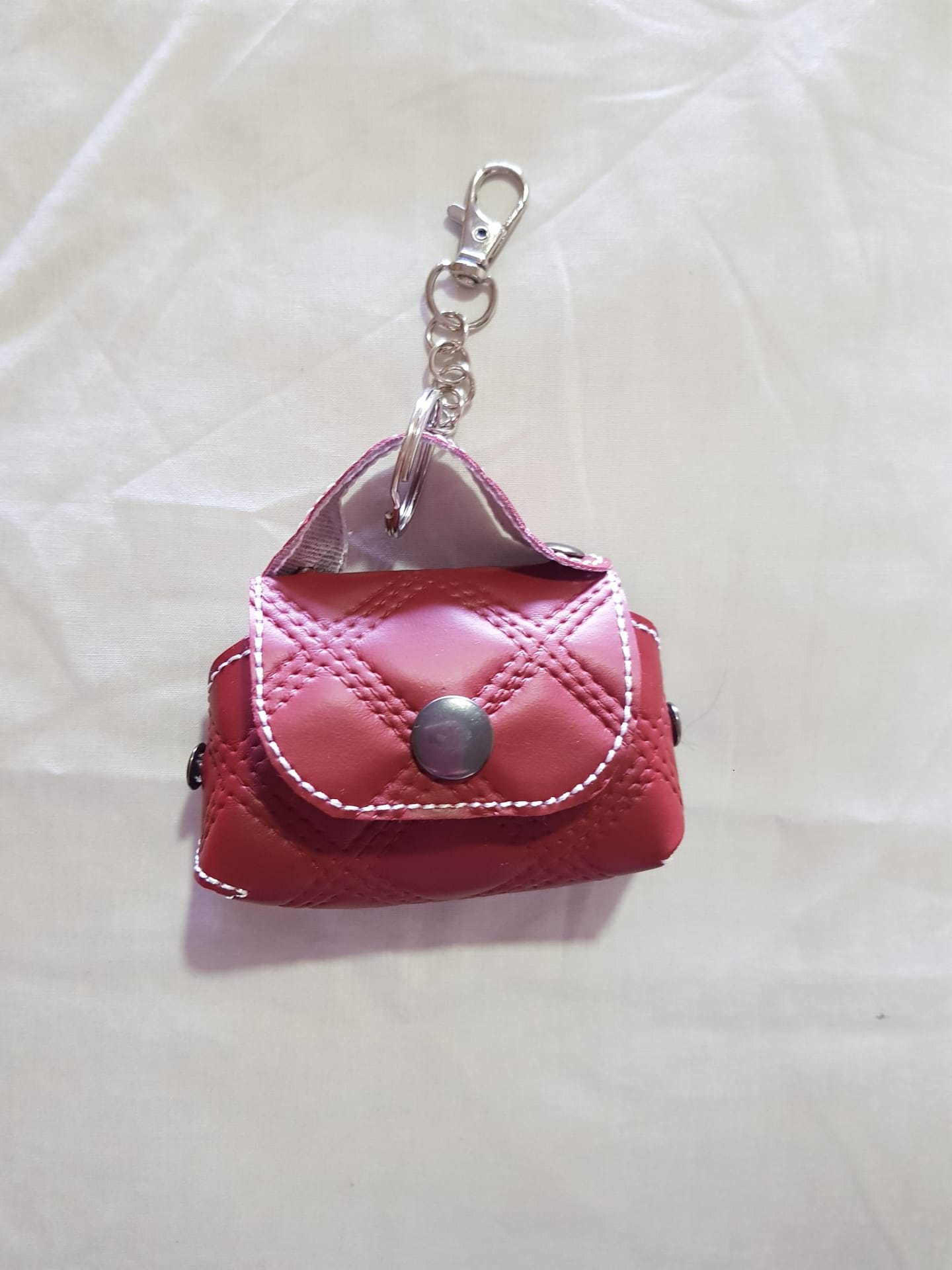Llavero Mini Cartera Celeste — imagen 4