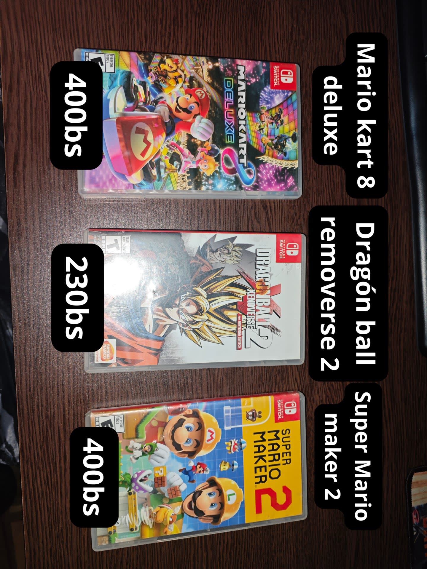 Juegos de Nintendo switch