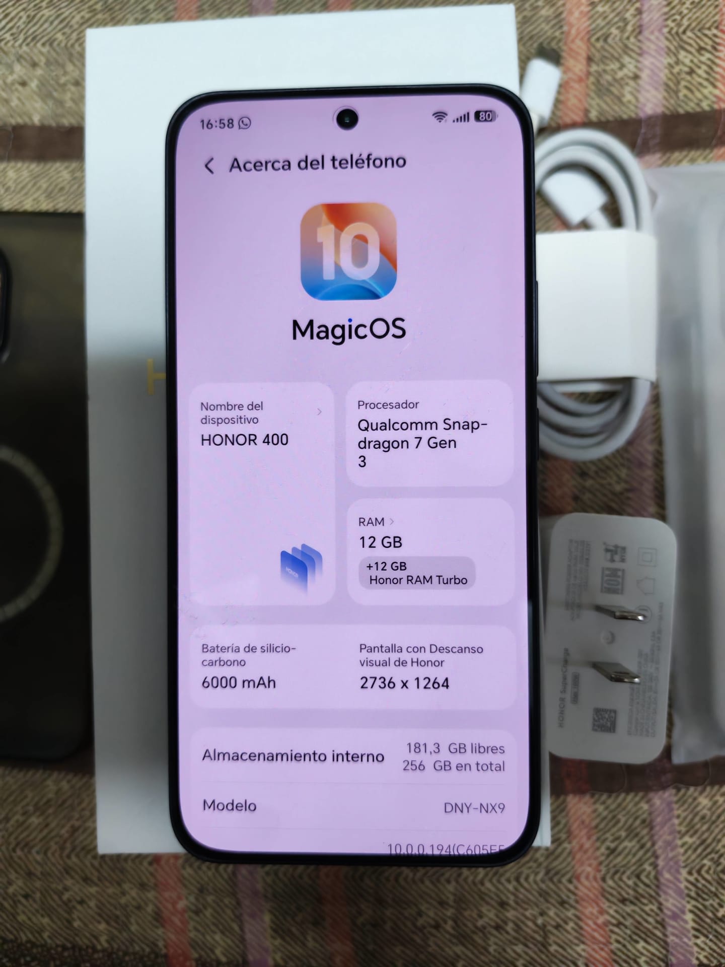 Honor 400 5g negro