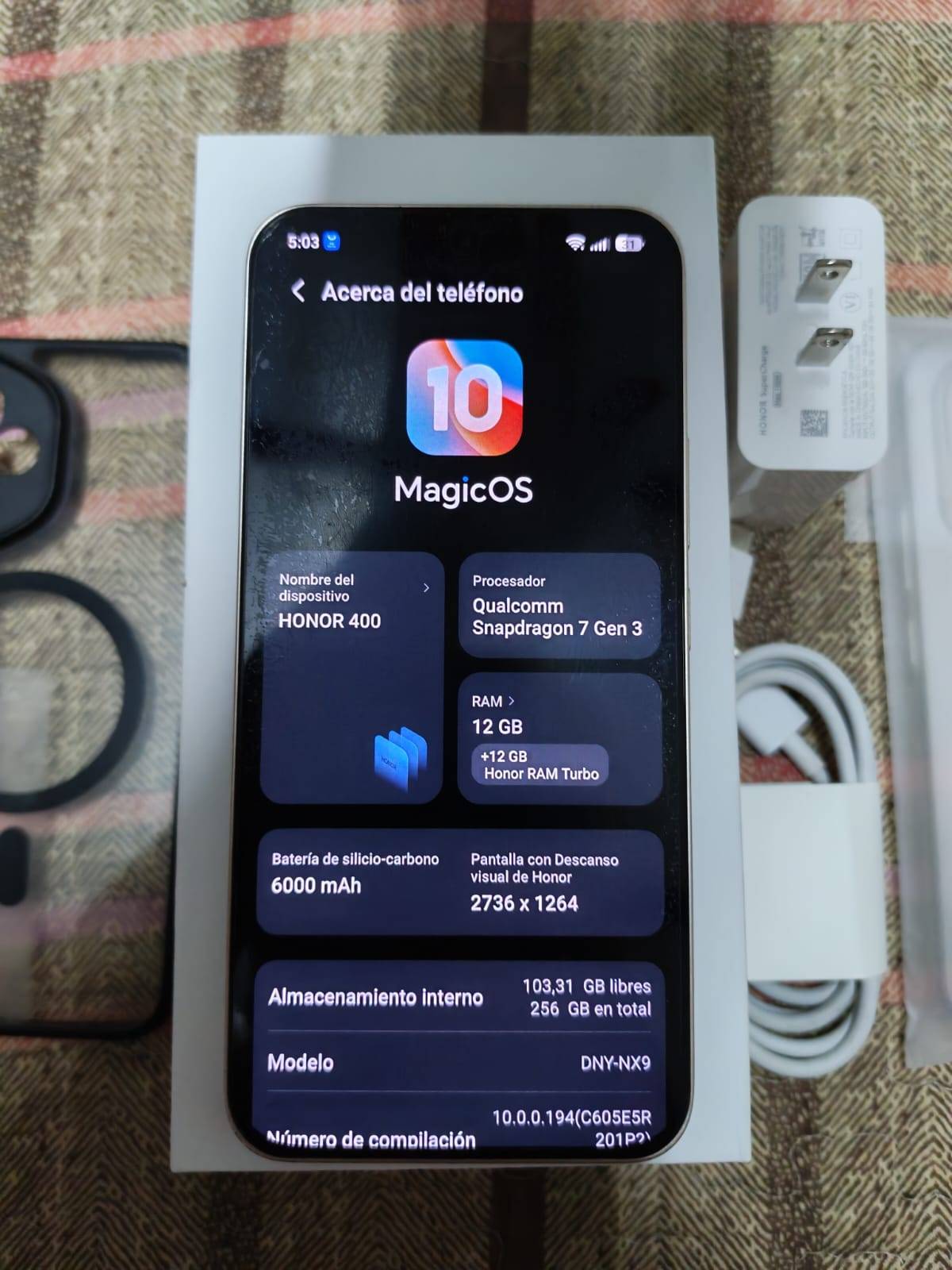 Honor 400 5g dorado — imagen 2