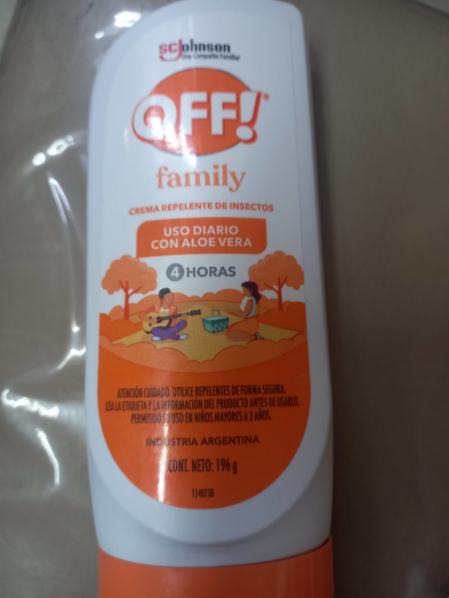 Repelente OFF! Family Crema 196g