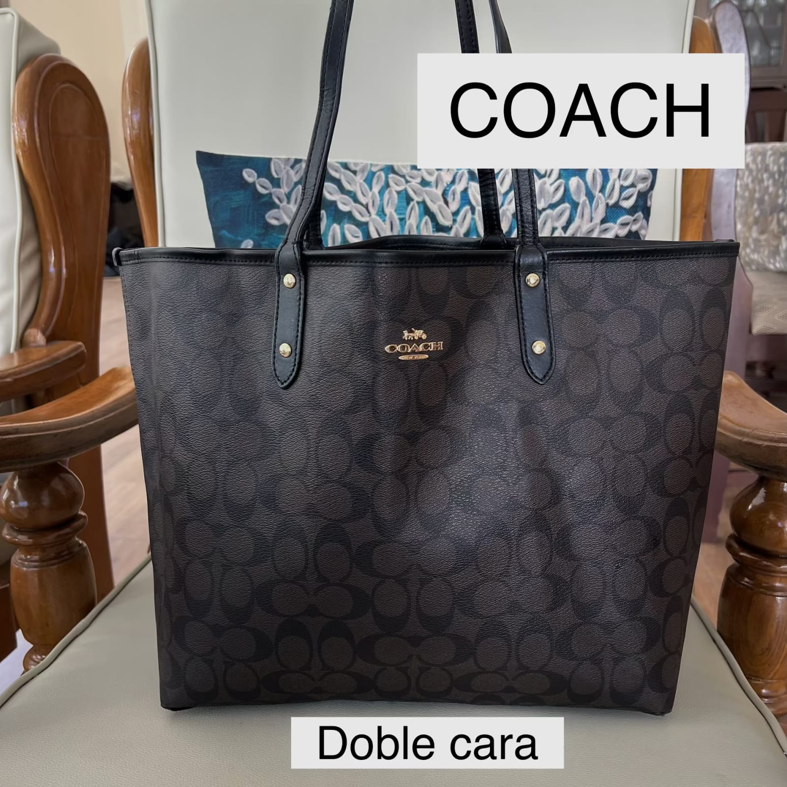 Cartera Coach doble cara Original