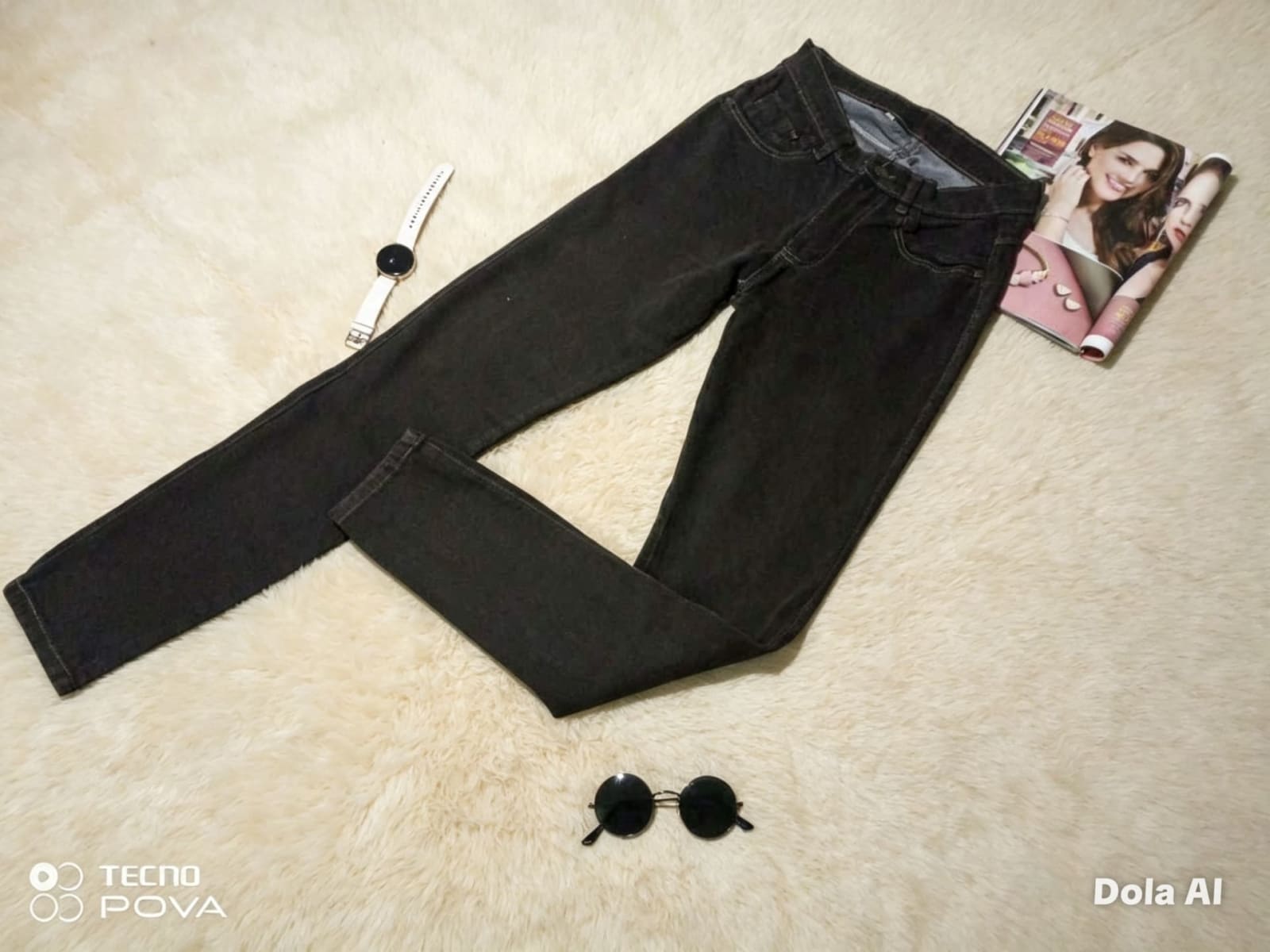 Pantalón Rojo Slim Fit para Mujer — imagen 4