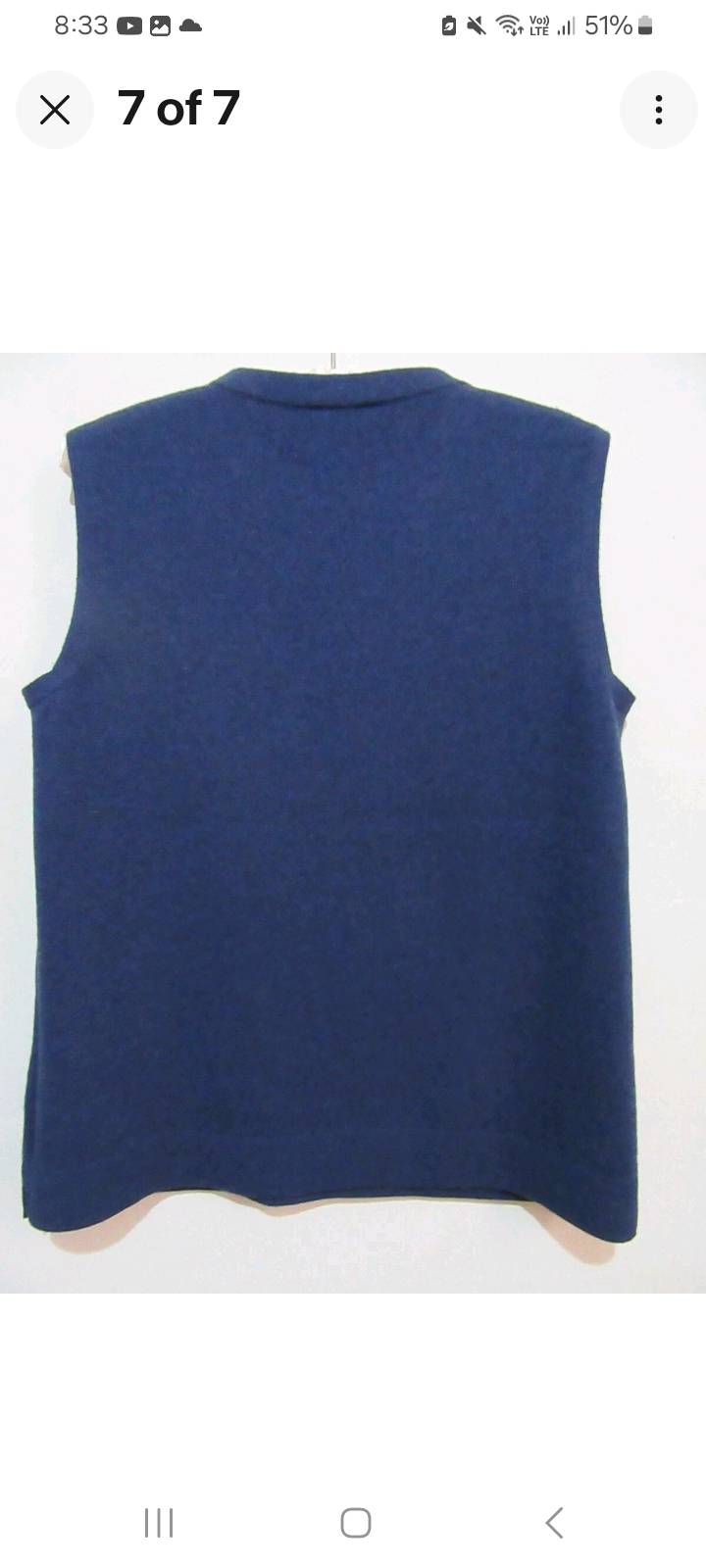 AKRIS  100% Cashmere Azul Marino — imagen 3
