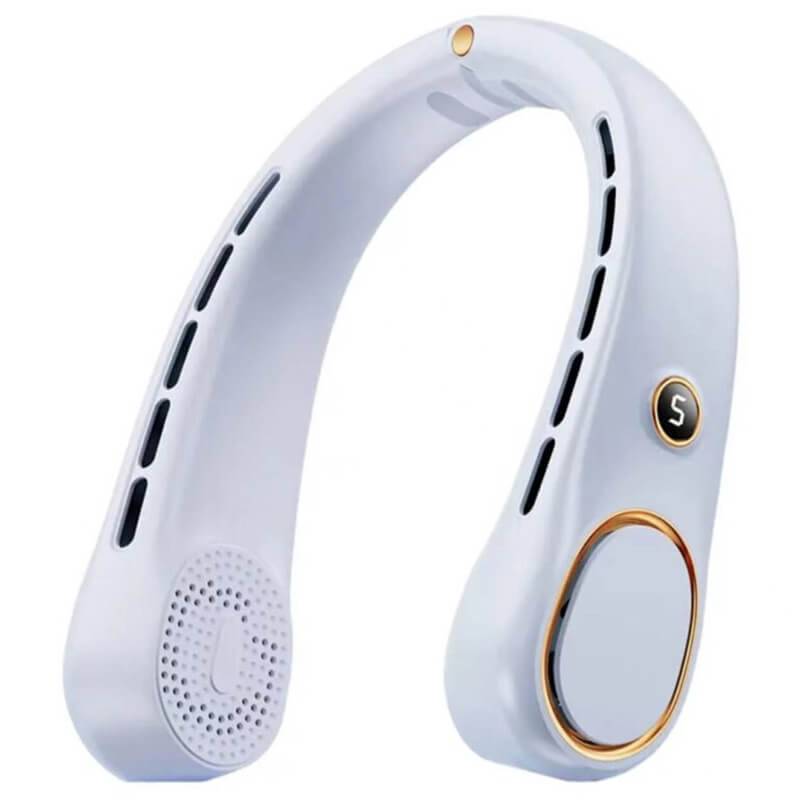 Ventilador de Cuello Portátil LED Azul — imagen 2