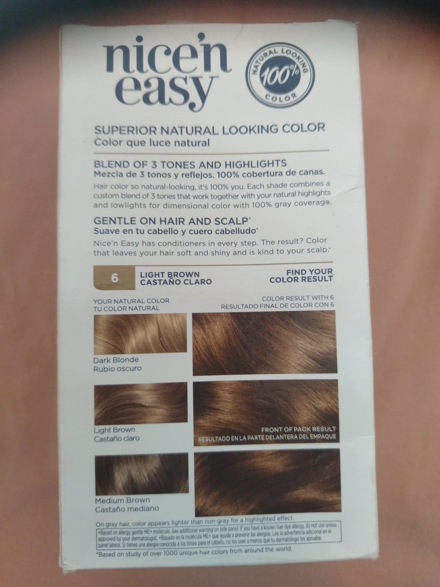 Tinte Clairol Nice'n Easy Castaño Claro — imagen 2