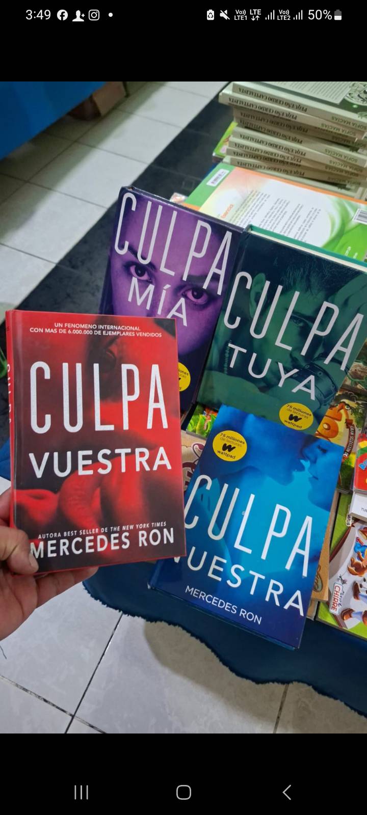 LIBROS DE LA SAGA CULPABLES