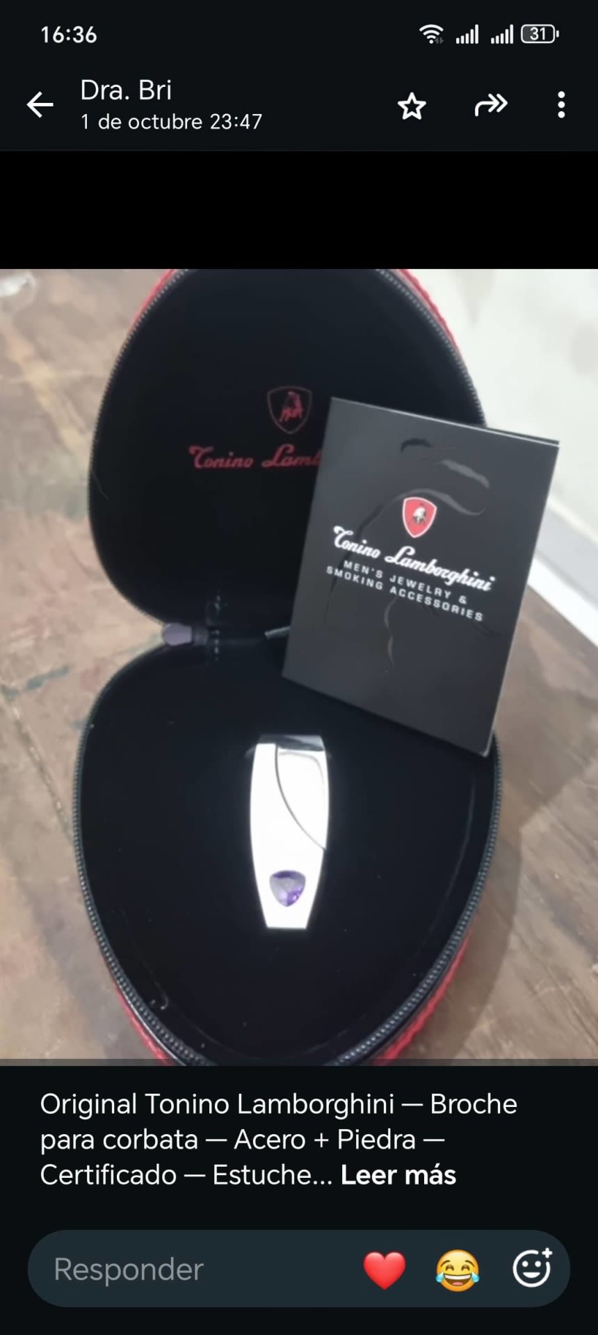 Pisacorbata Tonino Lamborghini Original