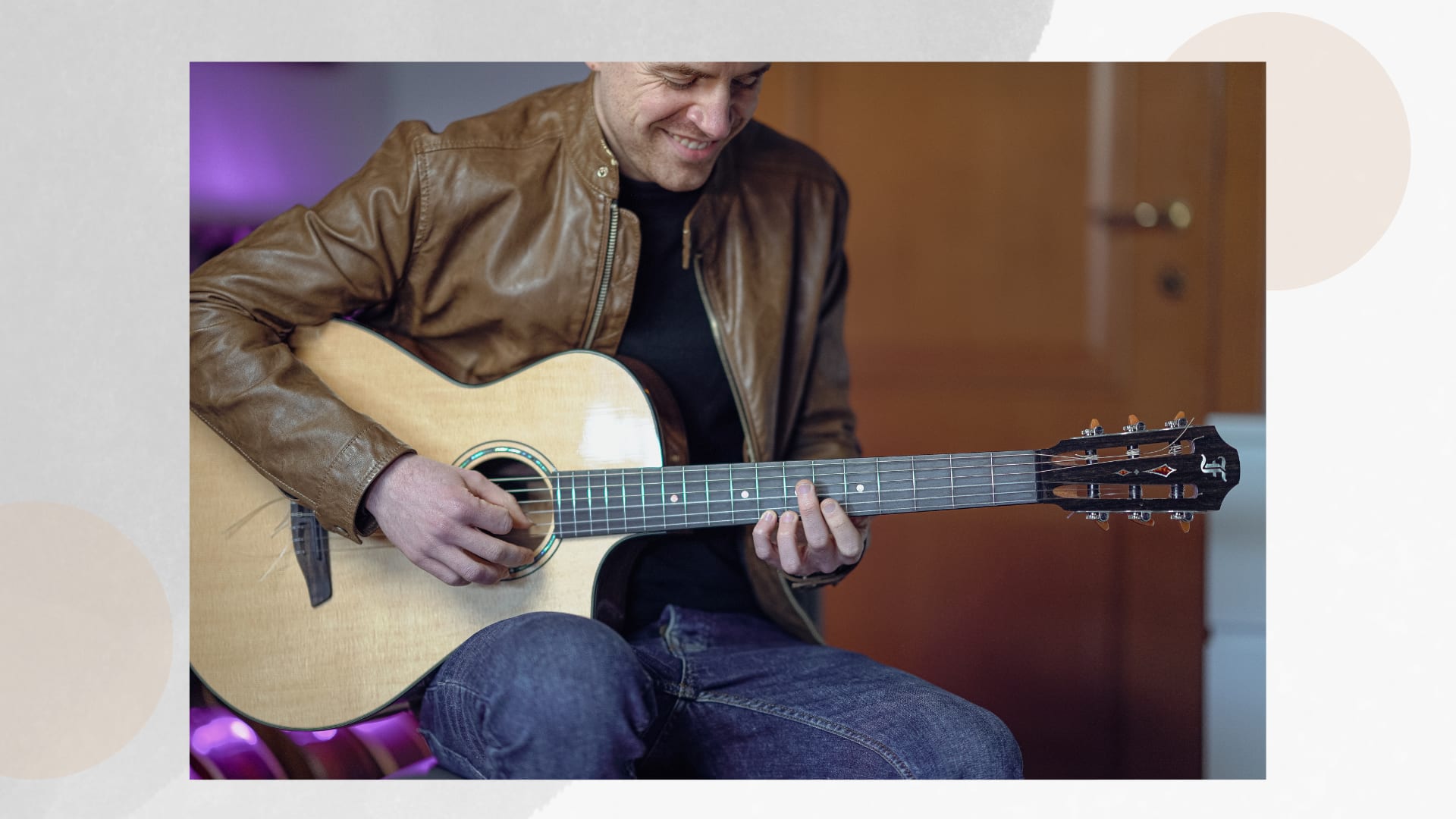 A guitar player playing guitar