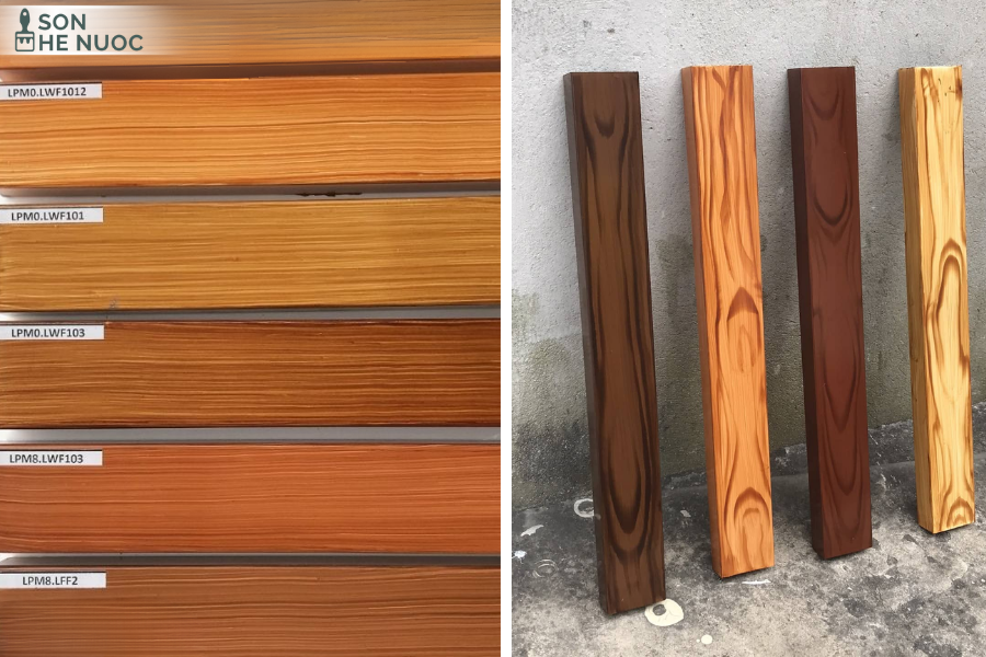Một số mẫu sơn sắt giả gỗ đẹp